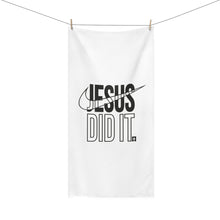Load image into Gallery viewer, Inspirational Mink-Cotton Towel, Motivational Towel, Jesus Did It Bathroom Decor, Faith-Based Gifts, Soft Cotton Towel
