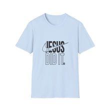 Load image into Gallery viewer, Jesus Did It Unisex Softstyle T-Shirt, Faith-Based Tee, Christian Apparel, Inspirational Gift, Casual Wear
