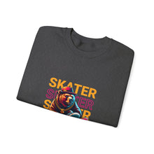 Load image into Gallery viewer, Skater Bear Crewneck Sweatshirt - Cool Aesthetic for Skate Lovers, Perfect Gift for Birthdays, Casual Wear, Unisex Sweater, Streetwear
