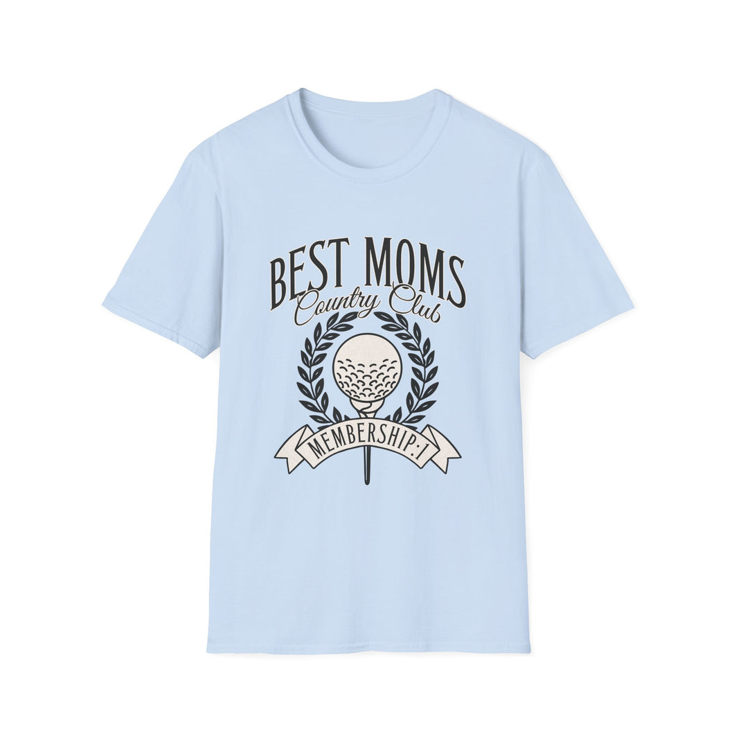 Best Moms Country Club T-Shirt, Gift for Moms, Funny T-Shirt, Mother's Day Gift, Casual Wear, Golf Lovers Tee
