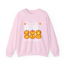 Load image into Gallery viewer, Halloween Pumpkin Crewneck Sweatshirt, Unisex Fall Apparel, Cozy Sweatshirt, Halloween Gift, Pumpkin Design, Casual Wear, Autumn Fashion
