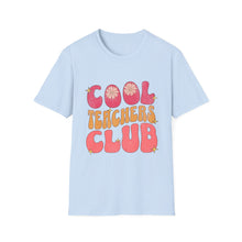 Load image into Gallery viewer, Cool Teachers Club T-Shirt, Teacher Appreciation Gift, Back-to-School Shirt, Fun Teacher Tee, Casual Classroom Attire
