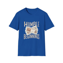 Load image into Gallery viewer, Humble Beginnings Unisex Softstyle T-Shirt, Inspirational Tee, Motivational Gift, Casual Wear, Everyday Apparel, Trendy Shirt

