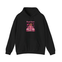 Load image into Gallery viewer, Breast Cancer Survivor Hoodie, Empowerment Sweatshirt, Supportive Gift, Unisex Hooded Sweatshirt, Cancer Awareness Apparel
