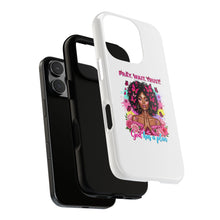Load image into Gallery viewer, Inspirational Phone Case, Pray Wait Trust God Has a Plan, Spiritual Gift, Motivational Decor, Faith-Based Accessory
