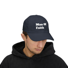 Load image into Gallery viewer, Funny Quotes Classic Dad Cap, Man Of Faith Hat, Embroidered Baseball Hat, Vintage Style Retro Hat, Father's Day Gift Idea
