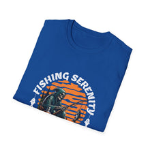Load image into Gallery viewer, Unisex Fishing Serenity T-Shirt, Relaxed Life Tee for Fishing Enthusiasts, Outdoor Lover Gift, Casual Wear, Birthday Present, [...]
