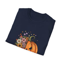 Load image into Gallery viewer, Cozy Spooky Vibes Unisex T-Shirt, Halloween Tee, Fall Apparel, Pumpkin Shirt, Casual Halloween Wear, Gift for Friends
