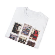 Load image into Gallery viewer, Literary Cat Lover T-Shirt, Fun Gift for Book Lovers, Cozy Reading Tee, Perfect for Birthdays, Cat-Themed Casual Wear
