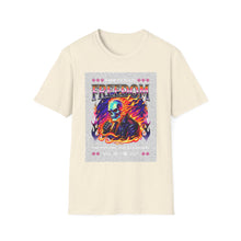Load image into Gallery viewer, Freedom Graphic Tee for Rebels, Unisex Softstyle T-Shirt, Casual Wear, Gift for Independence Day, Alternative Fashion, Festival Outfit
