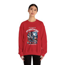 Load image into Gallery viewer, Overthinker Unisex Crewneck Sweatshirt - Cozy Gift for Deep Thinkers, Halloween, Cozy Nights, Thoughtful Apparel, Oversized Sweater
