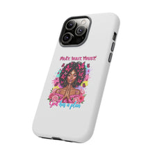 Load image into Gallery viewer, Inspirational Phone Case, Pray Wait Trust God Has a Plan, Spiritual Gift, Motivational Decor, Faith-Based Accessory
