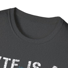 Load image into Gallery viewer, Witty Graphic Tee - "WTF is a Kilometer?" | Unisex Softstyle T-Shirt for Travel Lovers, Funnies, Humor Gifts, Casual Wear, Everyday Use
