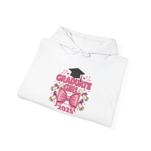 Load image into Gallery viewer, Graduate Girl 2025 Hooded Sweatshirt, Unisex Graduation Gift, Cute Hoodie for Graduates, Cozy Sweatshirt for Celebrations, Graduation [...]
