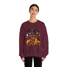Load image into Gallery viewer, Halloween Dog Sweatshirt, Unisex Crewneck, Cozy Fall Apparel, Spooky Season Gift, Pet Lover's Top
