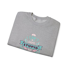 Load image into Gallery viewer, Humorous Sweatshirt for Stress Relief, Gift for Friends, Cozy Crewneck, Fun Winter Wear, Casual Humor Merch, Great for Self-Care Days
