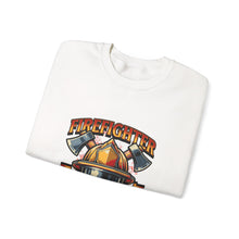 Load image into Gallery viewer, Firefighter Crewneck Sweatshirt - First In Last Out, Unisex Sweatshirt, Firefighter Gift, Casual Warmth, Everyday Apparel
