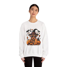 Load image into Gallery viewer, Halloween Dog Sweatshirt, Unisex Crewneck, Cozy Fall Apparel, Spooky Season Gift, Pet Lover's Top
