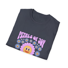 Load image into Gallery viewer, Petals of Joy T-Shirt, Flower Graphic Tee, Positive Vibe Apparel, Unisex Casual Shirt, Spring/Summer Fashion, Gift for Friends
