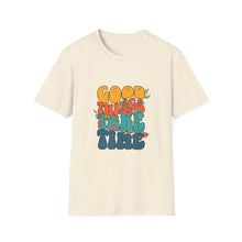 Load image into Gallery viewer, Good Vibes Unisex Softstyle T-Shirt - Perfect for Relaxation, Casual Wear, Unique Gift, Friendship, Positive Affirmation

