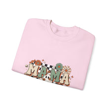 Load image into Gallery viewer, Fall Vibes Mama Sweatshirt, Cozy Crewneck for Moms, Halloween Gift, Seasonal Apparel, Autumn Fashion

