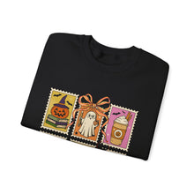Load image into Gallery viewer, Halloween-Themed Crewneck Sweatshirt, Cozy Unisex Crew, Fall Fashion, Pumpkin Decor, Seasonal Gift, Cute Sweatshirt for October

