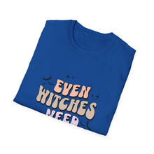 Load image into Gallery viewer, Unisex Coffee Lover T-Shirt - "Even Witches Need Coffee" - Perfect Gift for Halloween, Witchy Vibes, Casual Wear, Coffee Enthusiasts, [...]
