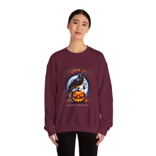 Load image into Gallery viewer, Crow Night Halloween Crewneck Sweatshirt | Unisex Sweatshirt for Fall, Halloween Spirit, Cozy Autumn Vibes, Perfect Gift
