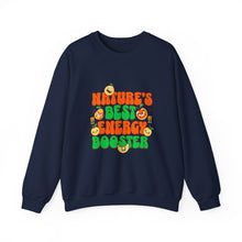 Load image into Gallery viewer, Nature's Best Energy Booster Sweatshirt | Comfortable Unisex Crewneck | Perfect Gift for Nature Lovers | Cozy Fall Apparel
