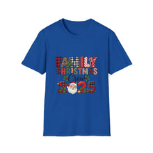 Load image into Gallery viewer, Family Christmas Crew 2025 Unisex T-Shirt, Holiday Apparel, Family Gathering Wear, Christmas Gift, Matching Family Shirts
