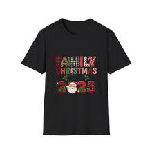 Load image into Gallery viewer, Family Christmas Crew 2025 Unisex T-Shirt, Holiday Apparel, Family Gathering Wear, Christmas Gift, Matching Family Shirts
