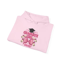 Load image into Gallery viewer, Graduate Girl 2025 Hooded Sweatshirt, Unisex Graduation Gift, Cute Hoodie for Graduates, Cozy Sweatshirt for Celebrations, Graduation [...]
