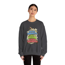 Load image into Gallery viewer, Curiosity Passion Crewneck Sweatshirt - Motivational Gift for Students, Education Inspiration, Cozy Unisex Sweater, Unique Teacher [...]
