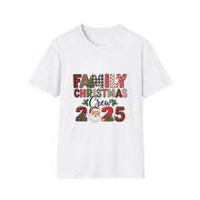 Load image into Gallery viewer, Family Christmas Crew 2025 Unisex T-Shirt, Holiday Apparel, Family Gathering Wear, Christmas Gift, Matching Family Shirts
