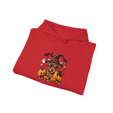 Load image into Gallery viewer, Halloween Cat Witch Hoodie | Cozy Unisex Sweatshirt | Pumpkin Patch, Spooky Season, Fall Fashion, Halloween Gift, Casual Wear
