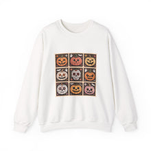 Load image into Gallery viewer, Halloween Pumpkin Patch Crewneck Sweatshirt, Cozy Fall Sweater, Unisex Halloween Apparel, Spooky Season Gear, Perfect for Halloween Parties
