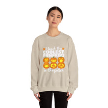 Load image into Gallery viewer, Halloween Pumpkin Crewneck Sweatshirt, Unisex Fall Apparel, Cozy Sweatshirt, Halloween Gift, Pumpkin Design, Casual Wear, Autumn Fashion
