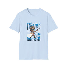 Load image into Gallery viewer, Rocker Teacher T-Shirt, Funny Teacher Tee, Unisex Graphic Tee, Softstyle Shirt, Teacher Appreciation Gift
