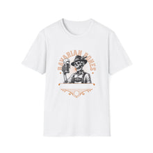 Load image into Gallery viewer, Rustic Skeleton T-Shirt, Graphic Tee for Day of the Dead, Casual Wear, Unique Gift, Halloween Shirt
