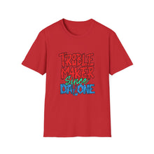 Load image into Gallery viewer, Trouble Maker T-Shirt - Unisex Adult Tee for Everyday Fun, Gift for Friends, Birthday Parties, or Casual Wear
