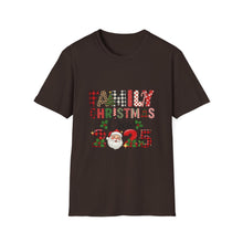 Load image into Gallery viewer, Family Christmas Crew 2025 Unisex T-Shirt, Holiday Apparel, Family Gathering Wear, Christmas Gift, Matching Family Shirts
