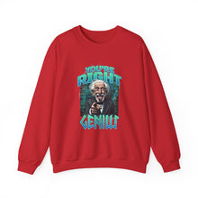 Load image into Gallery viewer, Genius Sweatshirt, Unisex Crewneck, Funny Gift for Science Lovers, Chill Vibe, Birthday Present, Casual Wear
