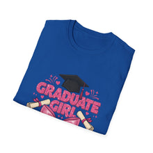 Load image into Gallery viewer, Graduation Girl T-Shirt, Unisex Tee for Graduates, Class of 2025 Shirt, Cute Graduation Gift, High School/College Graduate Apparel
