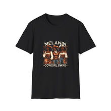 Load image into Gallery viewer, Melanin Goddess Unisex Softstyle T-Shirt, Casual Wear, Affirmation Tee, Gift for Her, Summer Essential, Black Woman Pride Shirt
