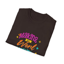 Load image into Gallery viewer, Bright World T-Shirt - Unisex Graphic Tee, Fun Casual Wear, Gifts for Friends, Uplifting Statement Shirt, Perfect for Celebrations
