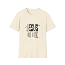Load image into Gallery viewer, Jesus Did It Unisex Softstyle T-Shirt, Faith-Based Tee, Christian Apparel, Inspirational Gift, Casual Wear
