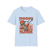 Load image into Gallery viewer, Halloween Skeleton T-Shirt, Spooky Season Tee, Unisex Softstyle Shirt, Fall Fashion, Halloween Costume Top
