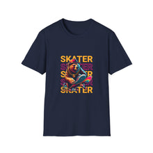 Load image into Gallery viewer, Retro Skater Unisex T-Shirt - Perfect for Skate Lovers, Streetwear, Casual Wear, Gift for Him/Her, Summer Fashion
