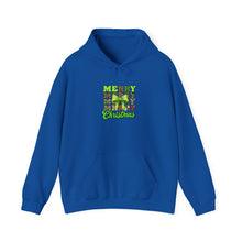 Load image into Gallery viewer, Merry Christmas Hooded Sweatshirt, Unisex Sweatshirt for Holidays, Festive Winter Wear, Cozy Gift for Family, Christmas Style
