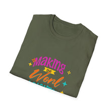 Load image into Gallery viewer, Bright World T-Shirt - Unisex Graphic Tee, Fun Casual Wear, Gifts for Friends, Uplifting Statement Shirt, Perfect for Celebrations
